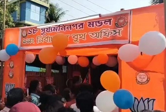 BJP’s Booth Office inaugurated in Surjamani Nagar BJP’s Booth Office inaugurated in Surjamani Nagar